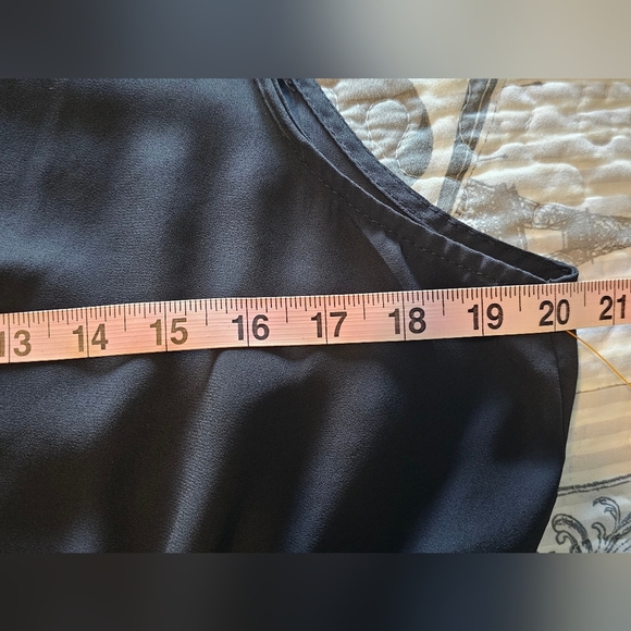 Justify Black Sleeveless Zip Front Peplum Top XL - Picture 9 of 10